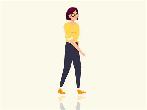 Walk Cycle Animation  Animation After Effects By Mograph Workflow On Dribbble