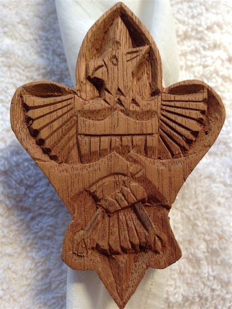 Pin By Chris Gardea On Neckerchief Slides Chip Carving Carving Eagle Scout