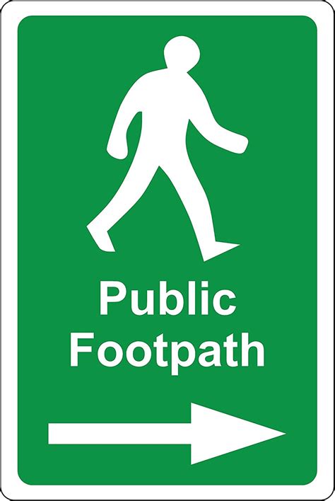 Kpcm Public Footpath Arrow Right Made In The Uk
