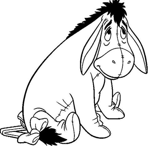 Eeyore Printable Coloring For Kids Coloring Pages