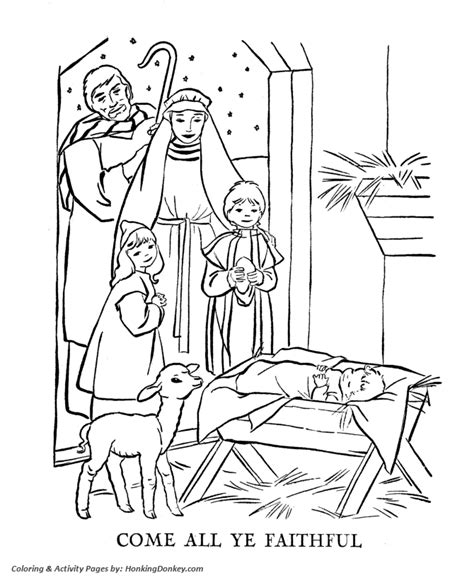 Jesus Is The Reason For The Season Printable Christmas Coloring Page