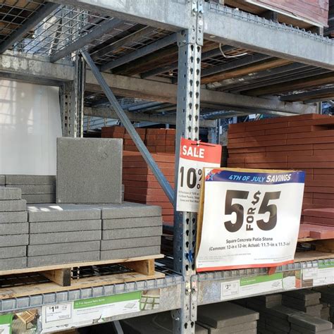 Square Concrete Patio Stones Only 1 Each At Lowes