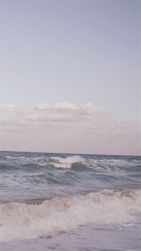 Волна у берега Beach Wallpaper Iphone Background Wallpaper Scenery