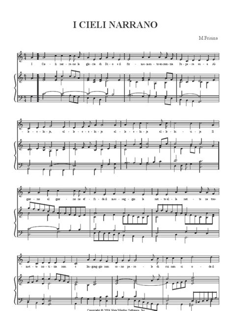 78 alleluja lodate il signore. i cieli narrano (Frisina) spartito