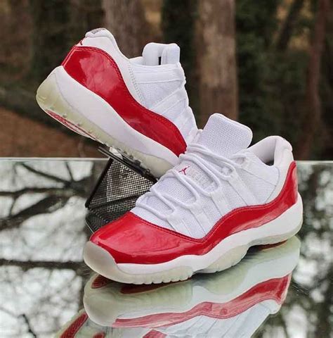 Nike Air Jordan 11 Retro Low Cherry 2016 Size 45y Red White 528896 102