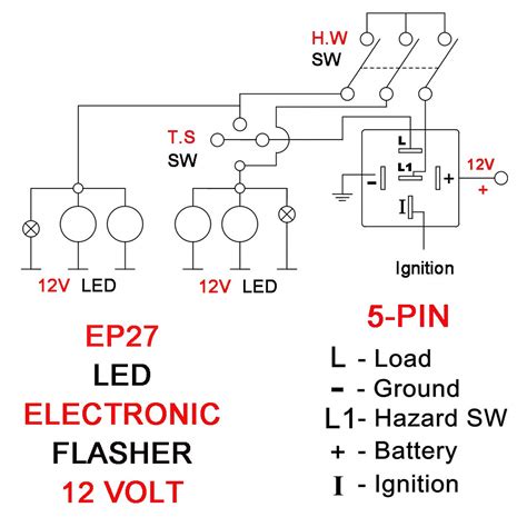 12 6 Pin Flasher Relay Wiring Diagram Robhosking Diagram