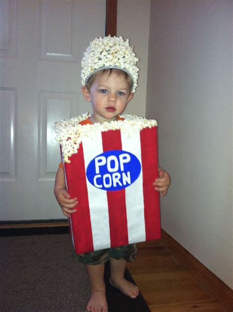 Home Made Halloween Costume Box Of Popcorn Homemade Halloween