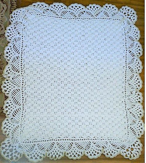 Vintage Crochet Pattern Victorian Lace Afghan Throw Pdf