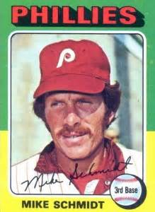 The schmidt rookie card is no aesthetic masterpiece, and it relegates mike to the last third of the real estate, but he does share rookie honors with john hilton. Top Mike Schmidt Baseball Cards, Vintage, Rookies, Autographs