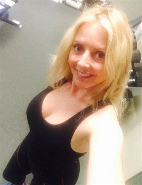Carol Vorderman Puts On A Very Busty Display In Gym Selfie Daily Mail