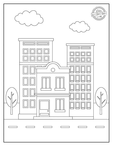 Cool Building Coloring Pages You Can Print Kids Activities Blog
