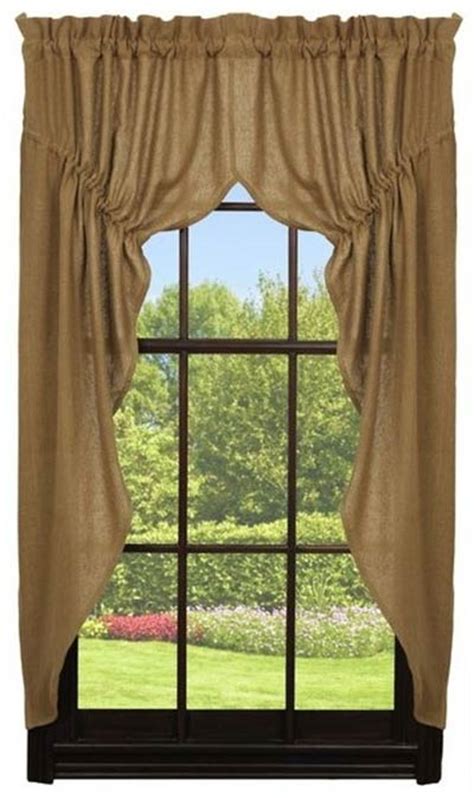 Deluxe Burlap Prairie Curtain By Olivias Heartland The Weed Patch