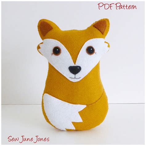 Fox Pdf Sewing Pattern And Tutorial Instant Download Easy