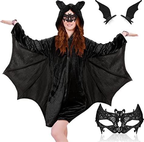 Paquete De 4 Disfraces De Murciélago De Halloween Para Mujer Incluye