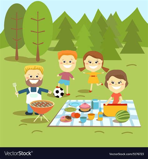 100,665 picnic cartoons on gograph. Family weekend Happy family picnic Royalty Free Vector Image