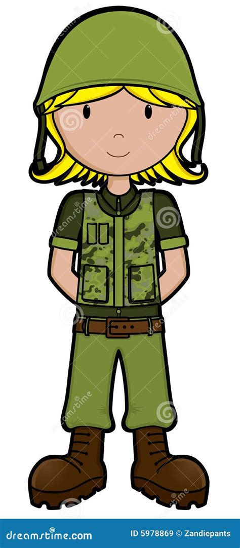 Army Girl Vector Stock Vector Illustration Of Belt Army 5978869