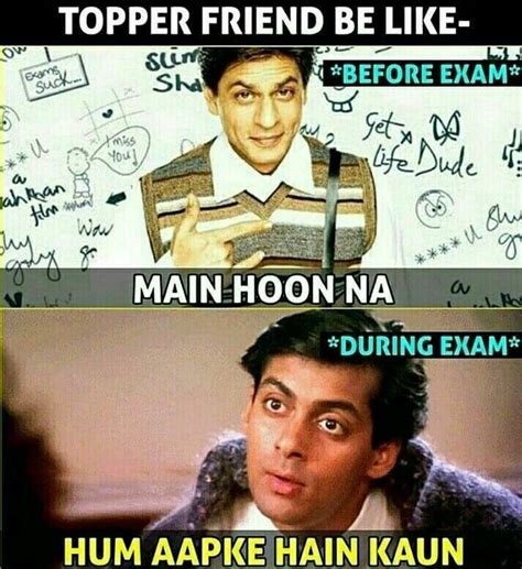 Check these best hindi memes to get some desi dose of fun. Funny Memes in 2020 | Funny school jokes, Exam quotes ...