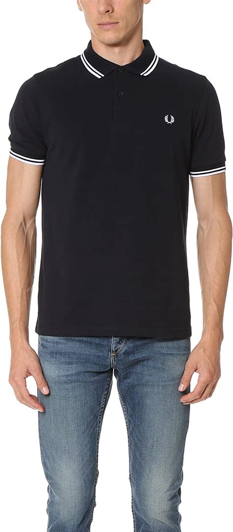 Fred Perry Mens Twin Tipped Polo Shirt Fred Perry Uk