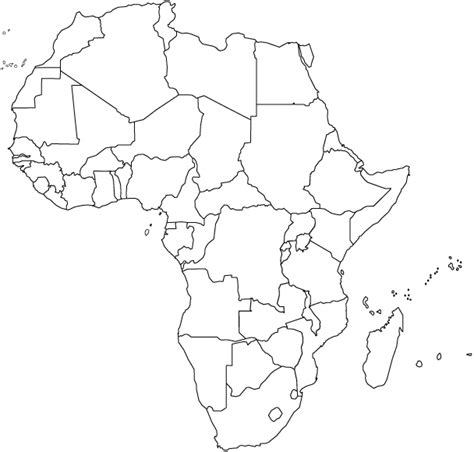 Blank Maps Of Africa