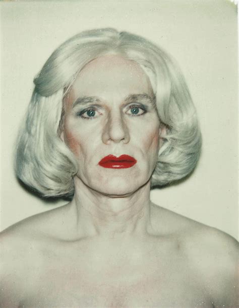 Andy Warhol 1928 1987 Self Portrait In Drag Monroe Wig Christies
