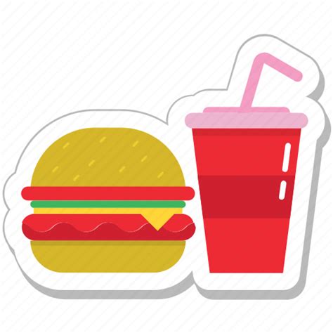 Burger Drink Fast Food Food Junk Food Icon
