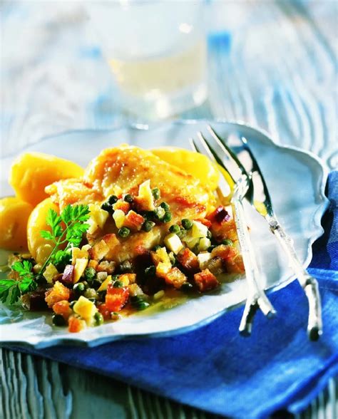 Filets de limande meunière aux câpres