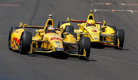 Hunter Reay Takes Indy 500 Win Johnsons Winless Streak Ends The New