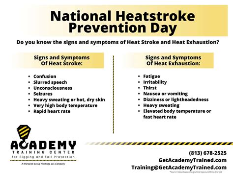 National Heatstroke Prevention Day Academy Training Center