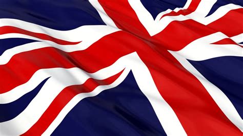 A Worn Grunge National 3d British Flag Waving Stock Footage Video