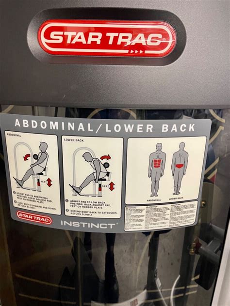 Star Trac Instinct Abdominallower Back Like New Gym Equipment