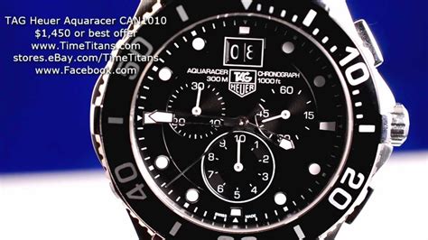 Porovnejte a kupte za nejlepší ceny. TAG Heuer Aquaracer Chronograph Grande Date CAN1010 - YouTube