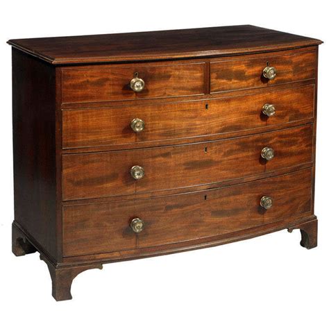 Late George Iii Mahogany Bow Front Chest Of Drawers Doyle Auction House