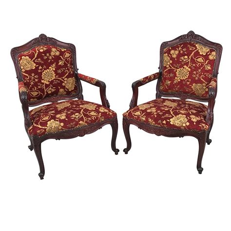 Baxton studio clemence french provincial inspired weathered oak beige linen upholstered dining side chair. French Provincial Style Louis Sofa Arm Chairs Stool Set ...