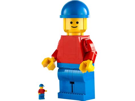get large and in charge with the up scaled lego minifigure set
