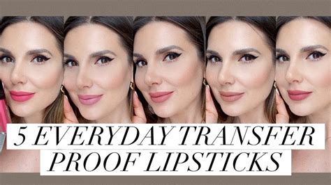 Five Everyday Transfer Proof Lipsticks Ali Andreea Youtube