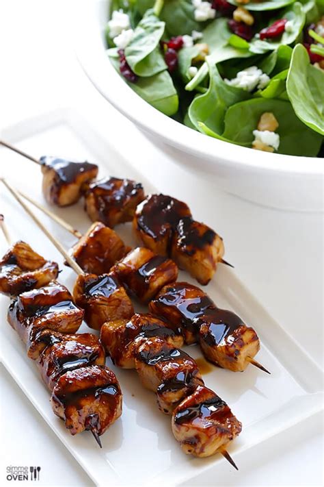 Easy Balsamic Chicken Skewers Gimme Some Oven