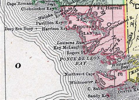 Map Of Monroe County Florida 1900