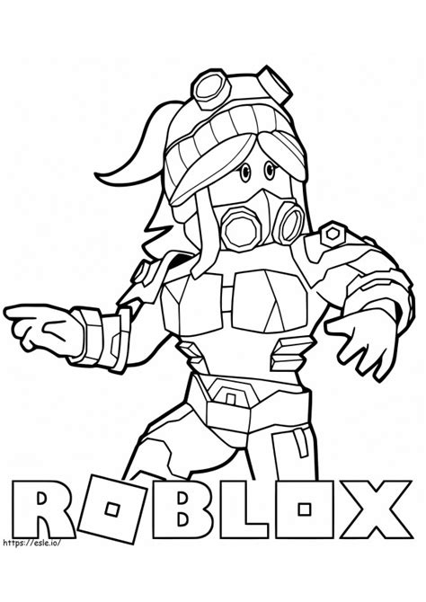 Pirate Roblox Coloring Page