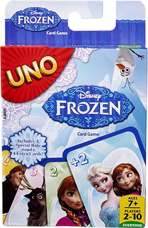 Disney Frozen Uno Card Game Amazonca Toys And Games