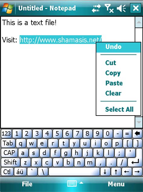 Notepad Text Editor Windows Mobile Phone Pocket Pc Freeware Software