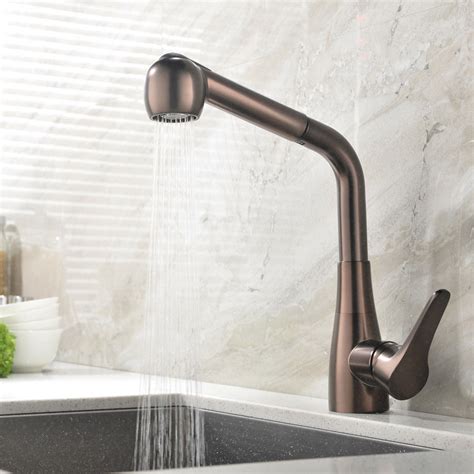 By choosing the right design and model that can coordinate with your kitchen fixtures and cabinetry, you could create an ambiance of warmth and sophistication in a room where you prepare your food. Modern Brass Single Handle Kitchen Sink Faucet Oil rubbed ...