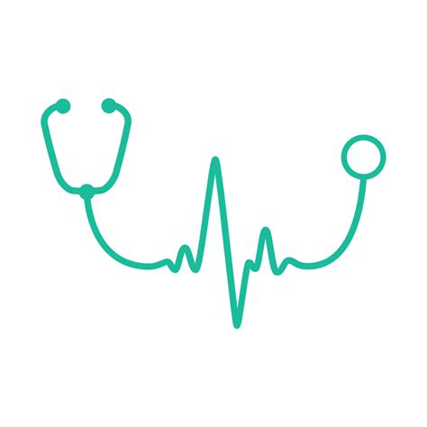 Stethoscope Heartbeat Wave Free Svg File Svg Heart