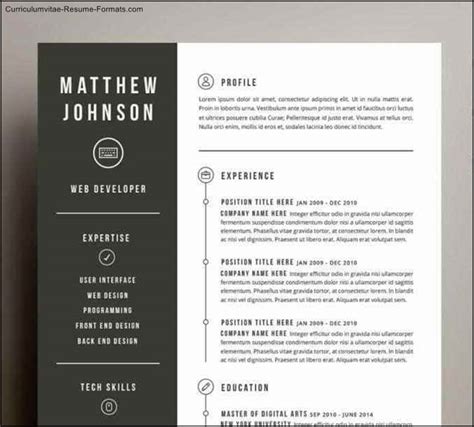 Cool Resume Templates Cool Resume Template With Awesome Design