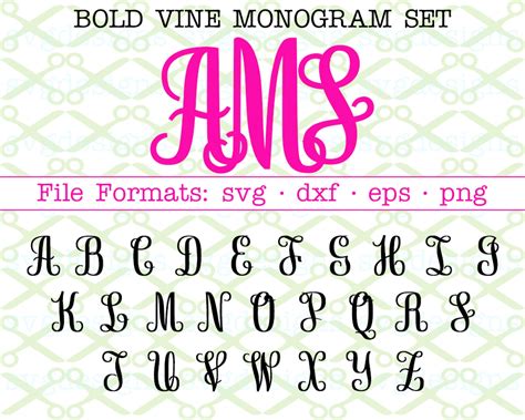 Free Svg Monogram Fonts For Cricut Iucn Water