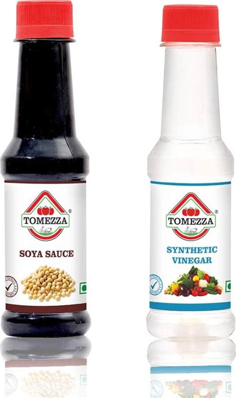 Tomezza Soya Sauce And Synthetic Vinegar Pack Of 2 200g Each Sauces