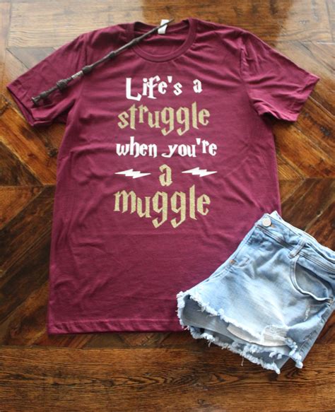 Lifes A Struggle When Youre A Muggle Harry Potter Shirt By