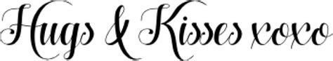 Hugs And Kisses Xox Free Font Download