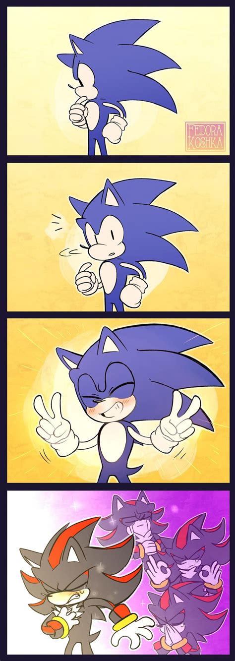 Sonic The Hedgehog And Shadow The Hedgehog In Different Stages Of Their Life Cycle
