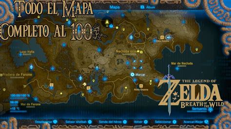 Zelda Breath Of The Wild Mapa Completo 100 Dlc Youtube