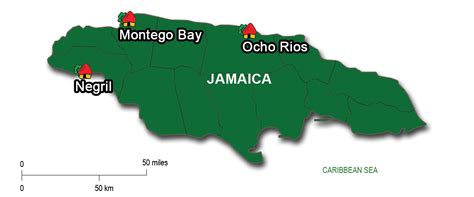 negril  montego bay  ocho rios jamaica discovery